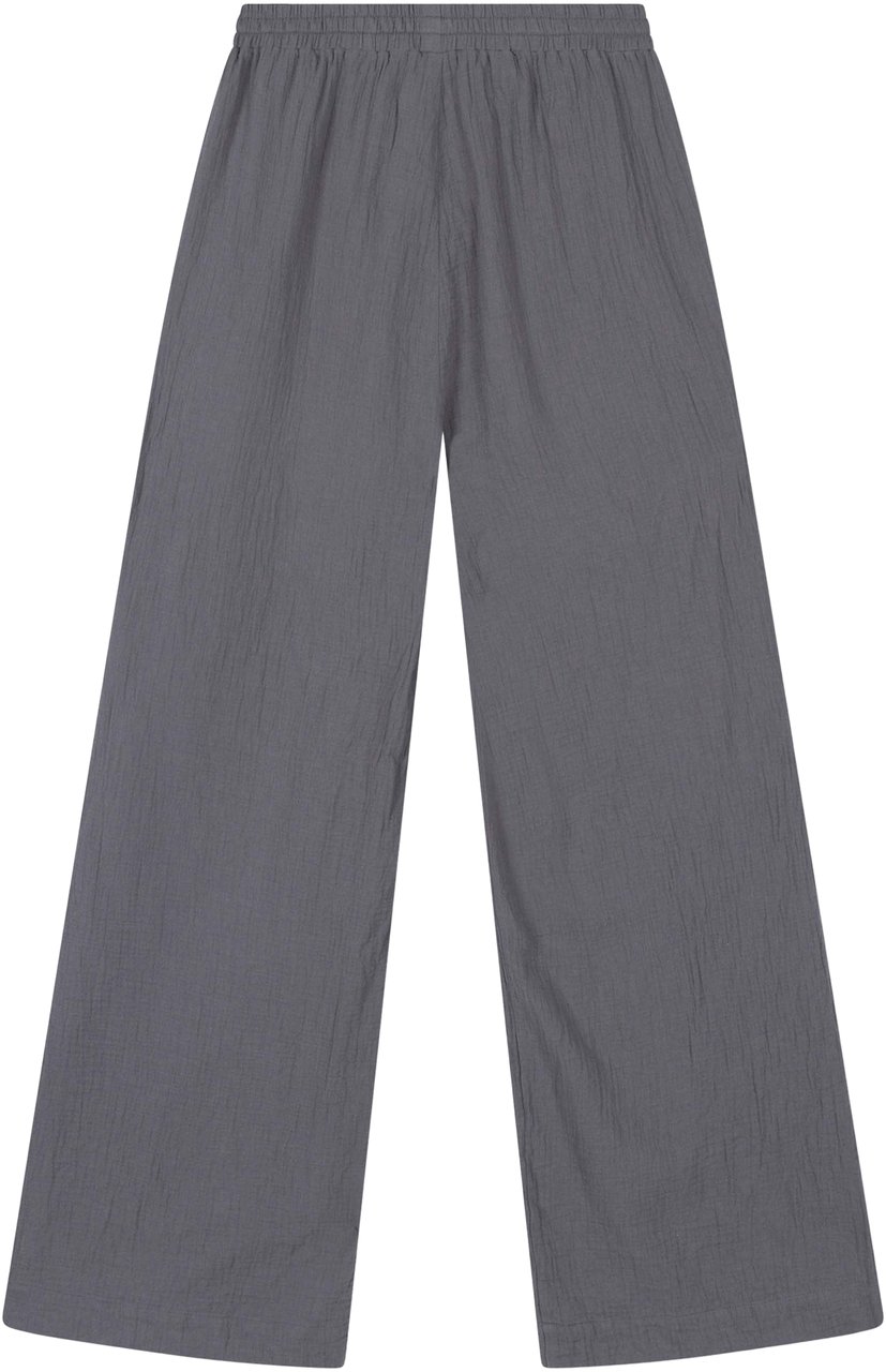 Alix The Label Crinkle Wide Leg Broek Grijs
