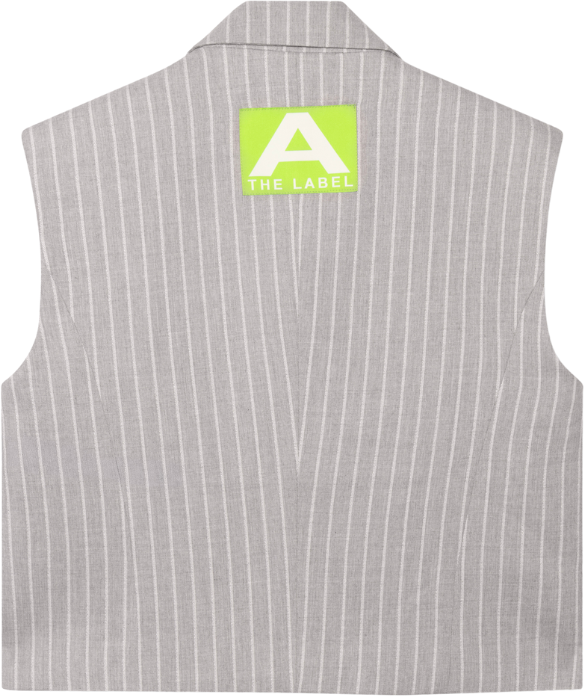 ALIX Pinstripe Gilet Grijs