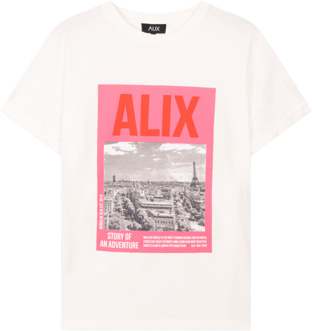 ALIX Photoprint T-Shirt Wit
