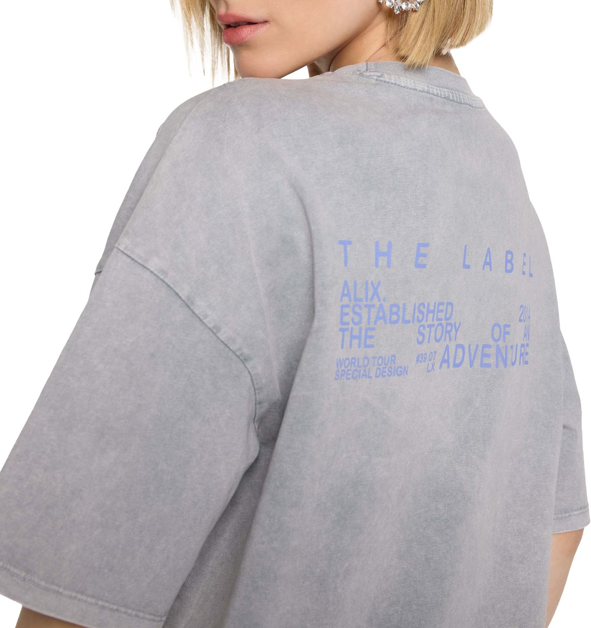 Alix The Label Print T-shirt Grijs