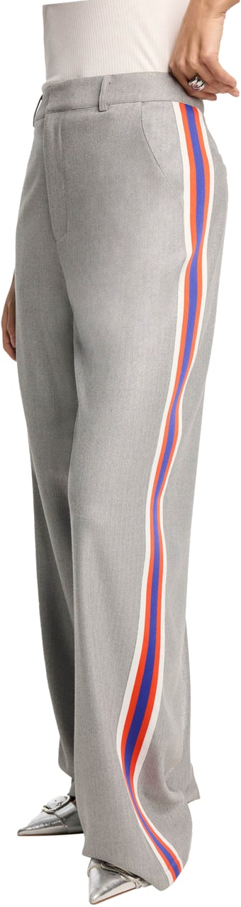 ALIX Coated Herringbone Pantalon Grijs