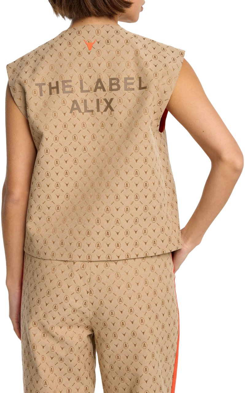 ALIX Logo Waistcoat Beige