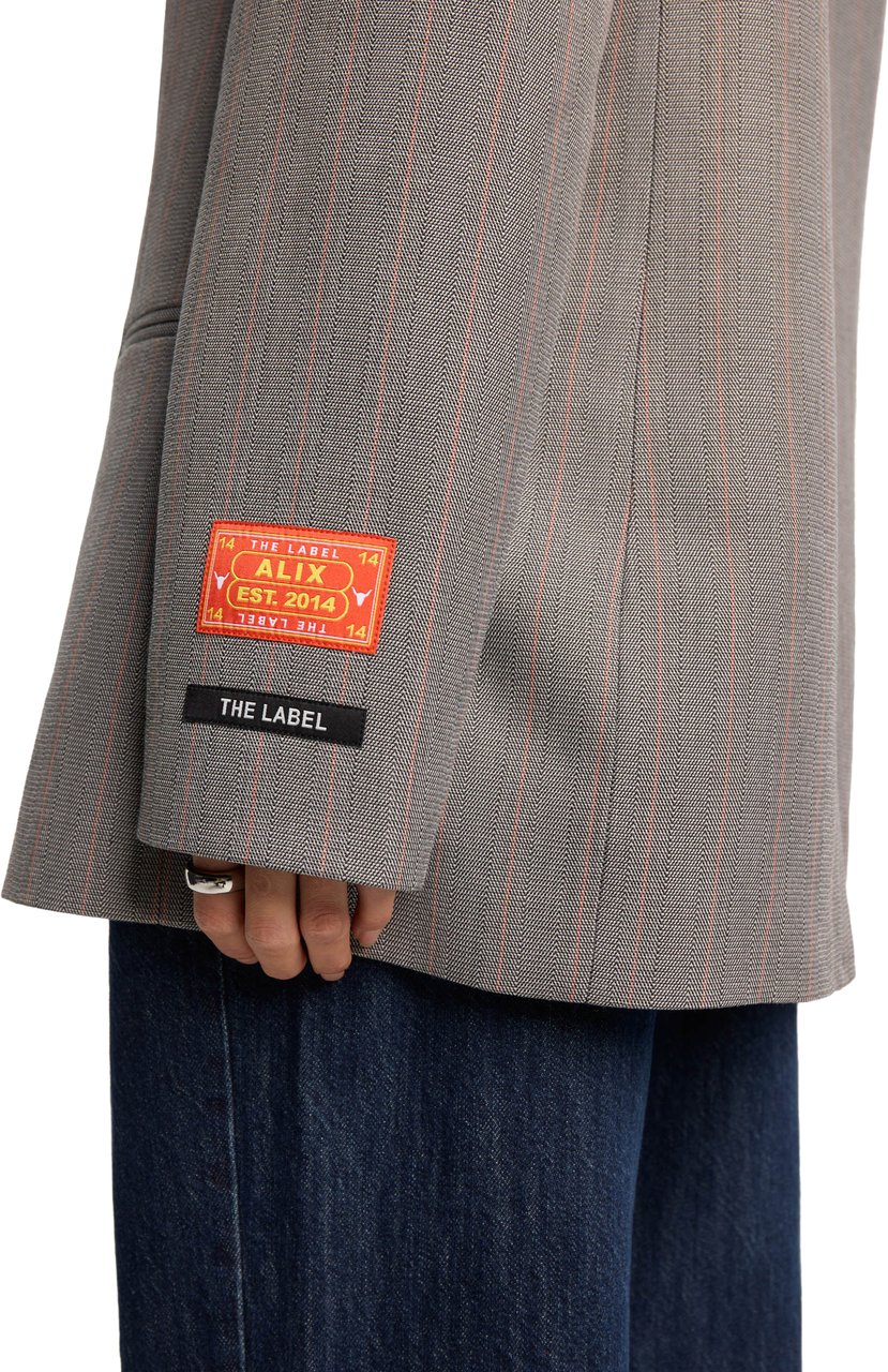 ALIX Classy Grandad Blazer Grijs