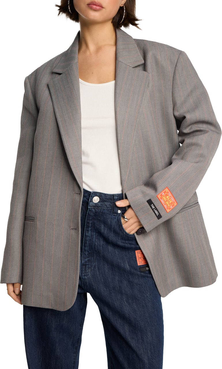 ALIX Classy Grandad Blazer Grijs