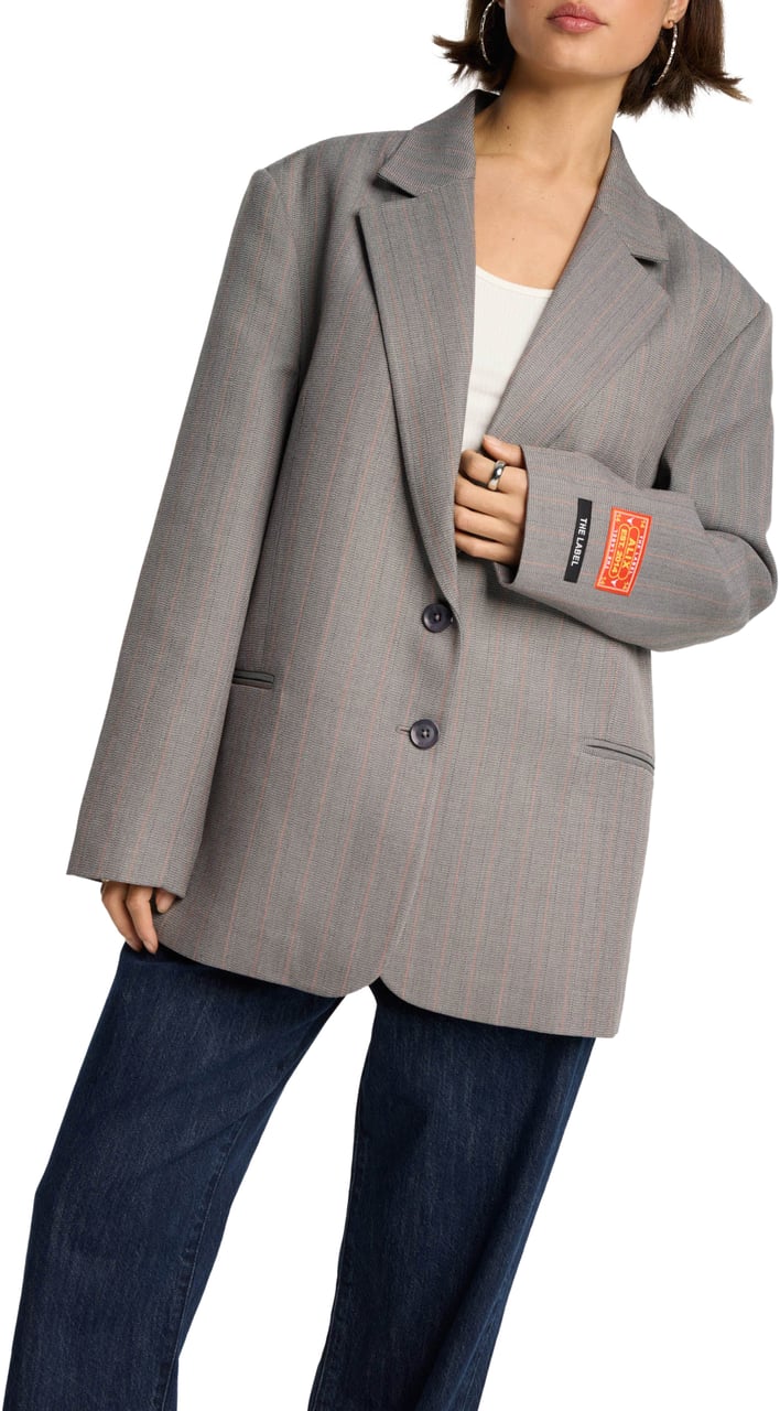 ALIX Classy Grandad Blazer Grijs