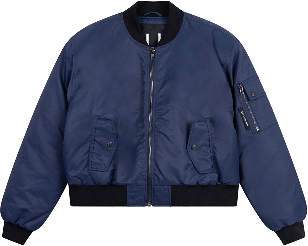 ALIX Heavy Nylon Bomber Blauw
