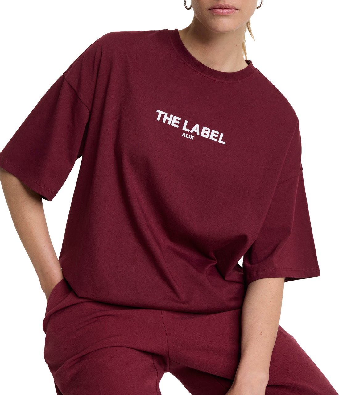 ALIX Basic The Label T-Shirt Rood