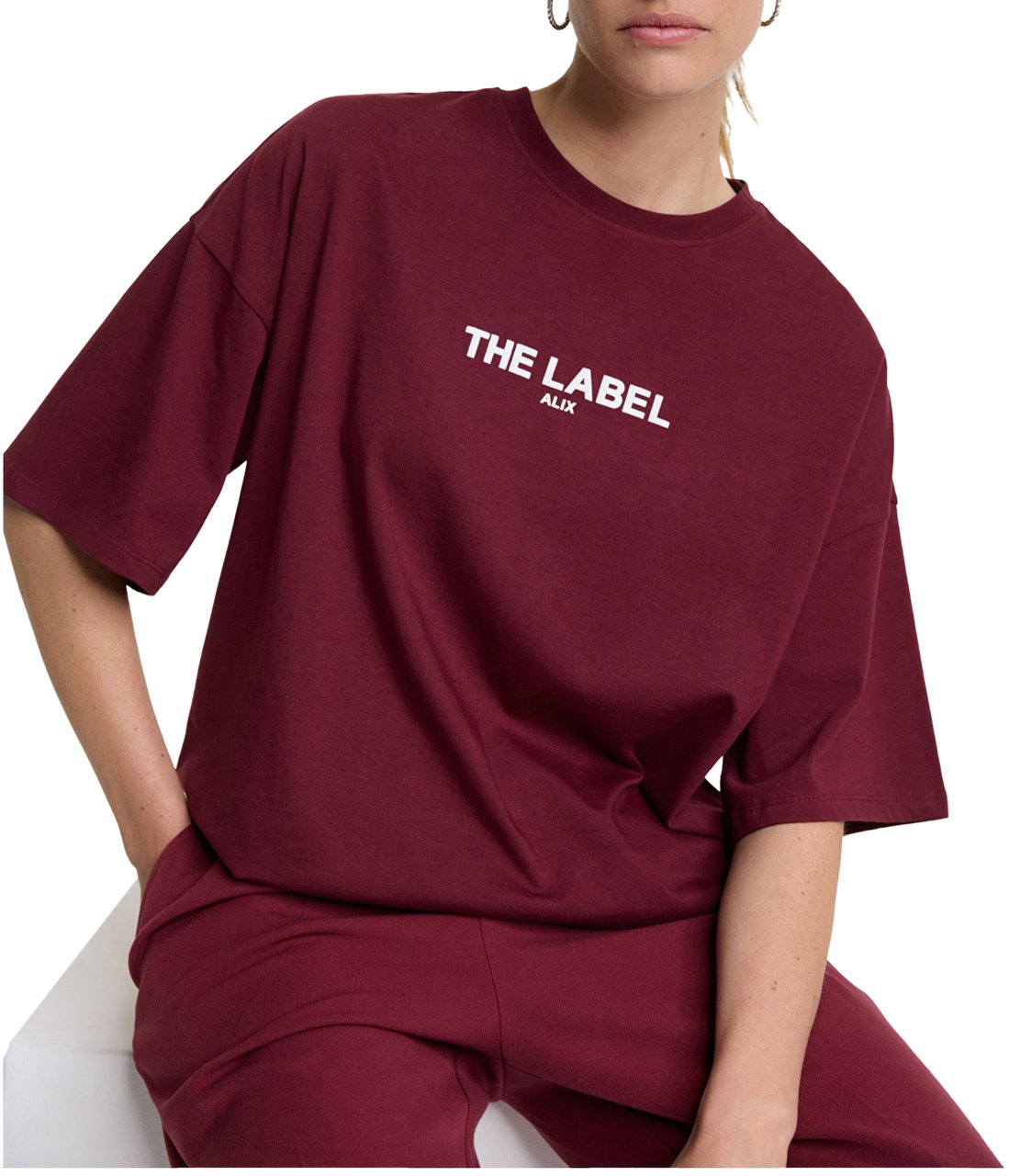 ALIX Alix The Label T-shirts Bordeaux 2508819426 Rood