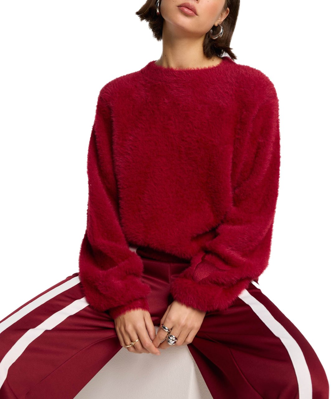 ALIX Mohair Pullover Rood