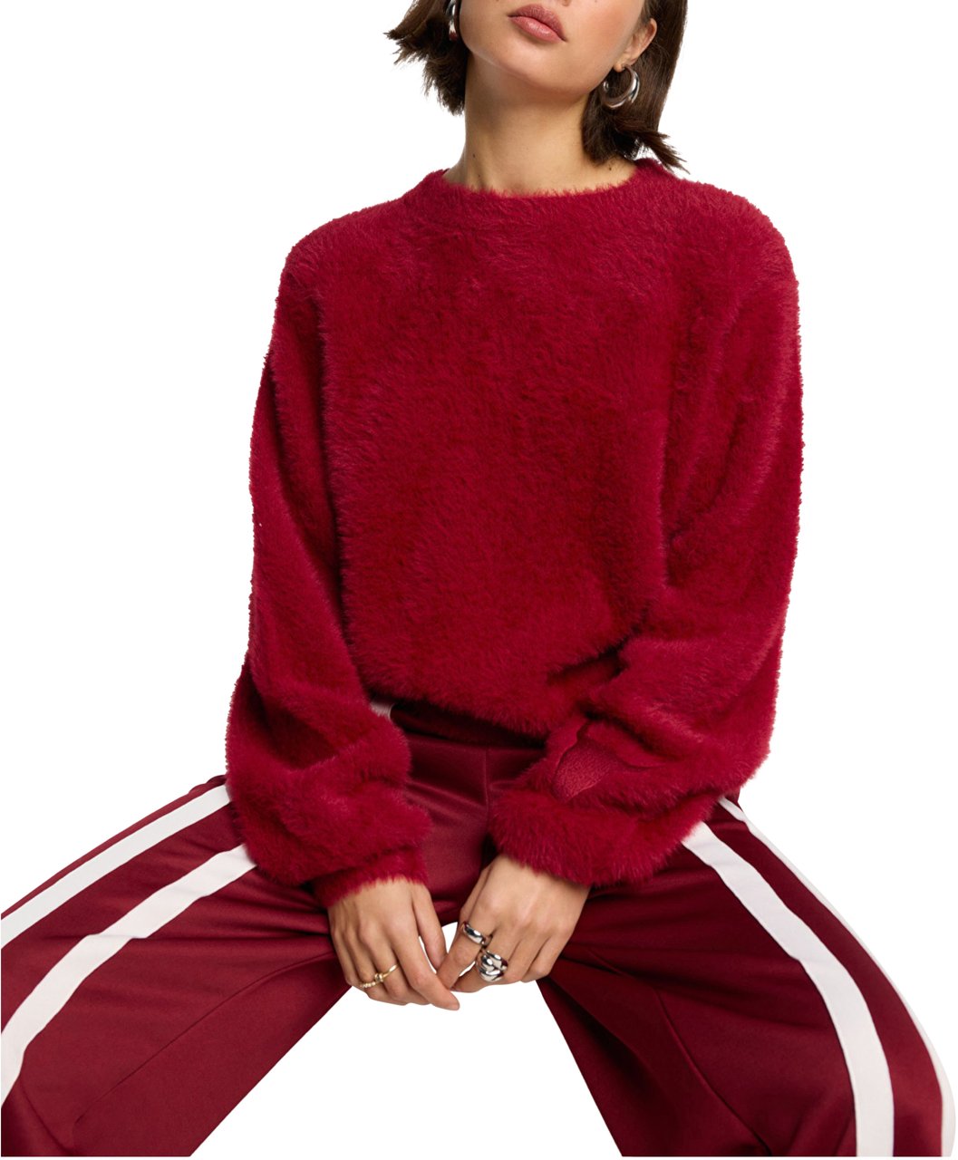 Alix The Label Alix The Label Pullovers Bordeaux 2508861884 Rood