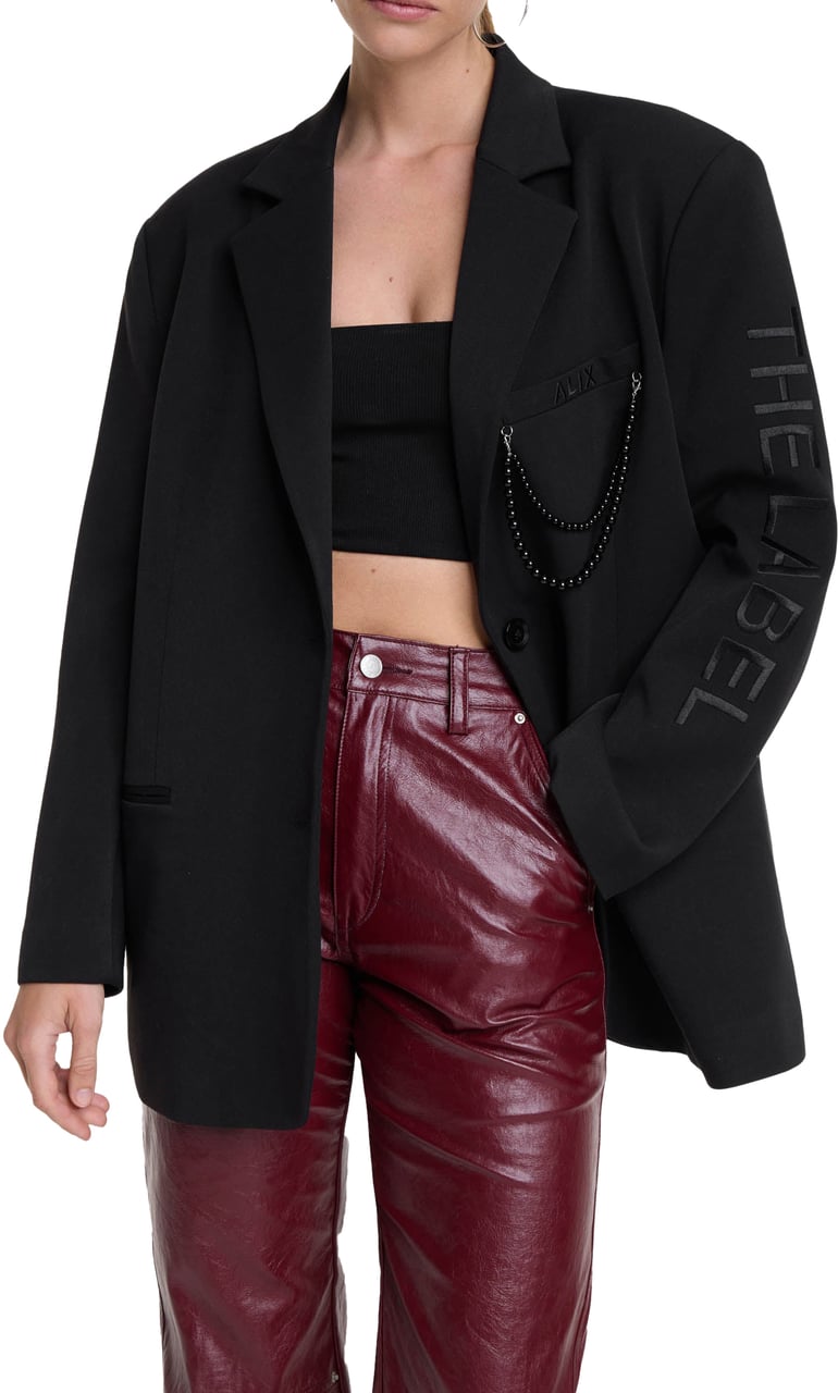 ALIX Grandad Blazer Zwart
