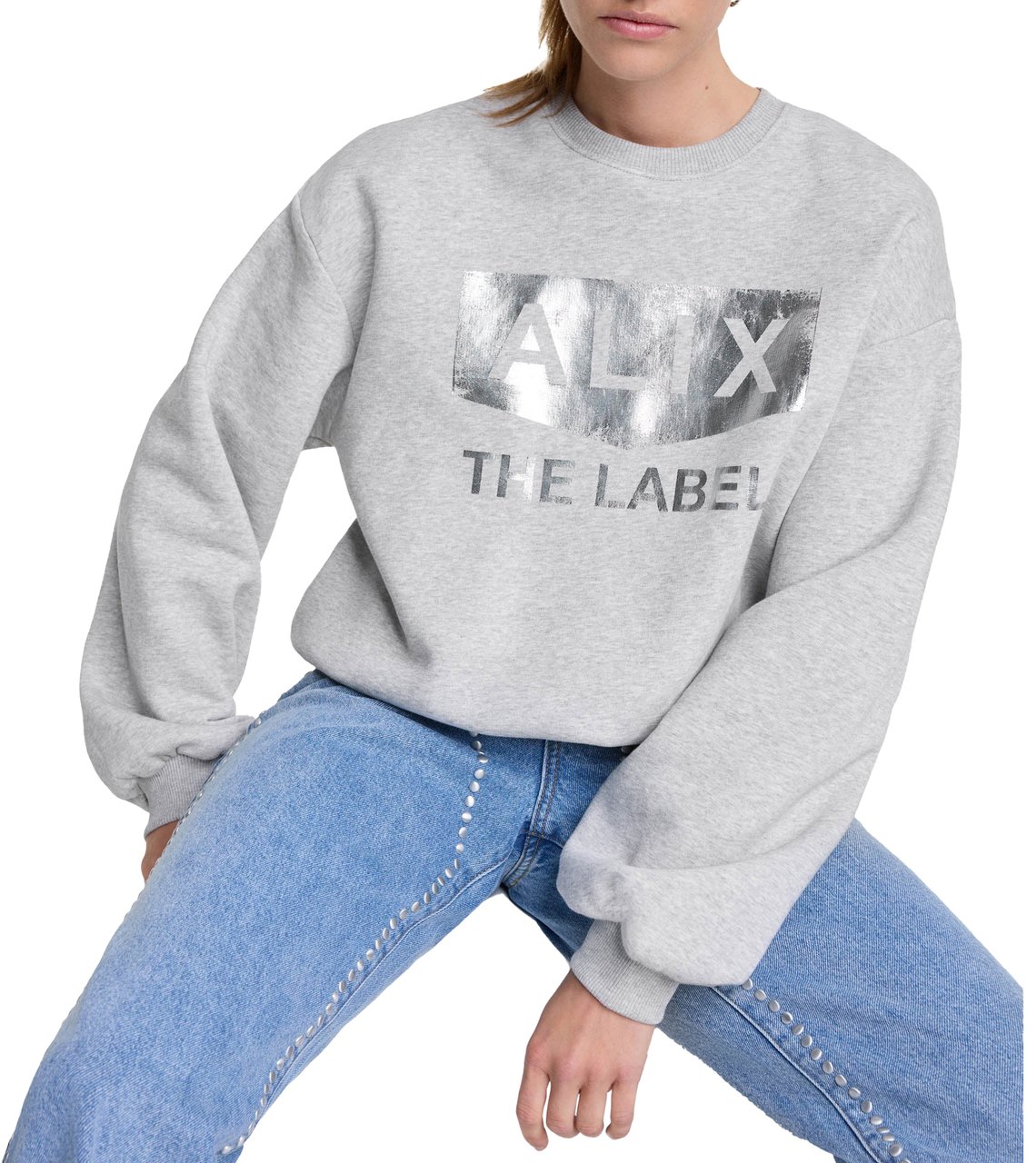 ALIX Logo Sweater Grijs