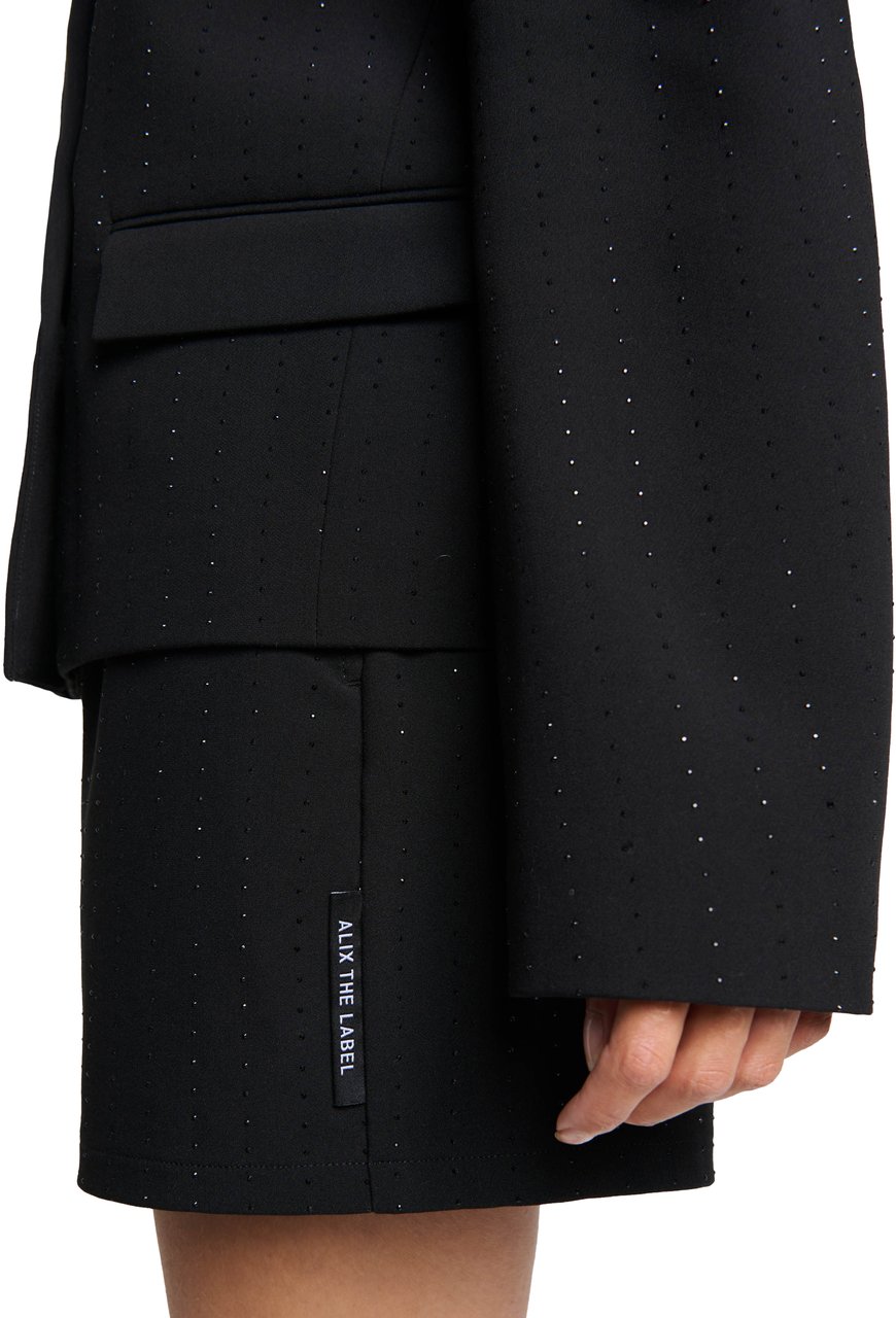 ALIX Woven Studs Shorts Zwart