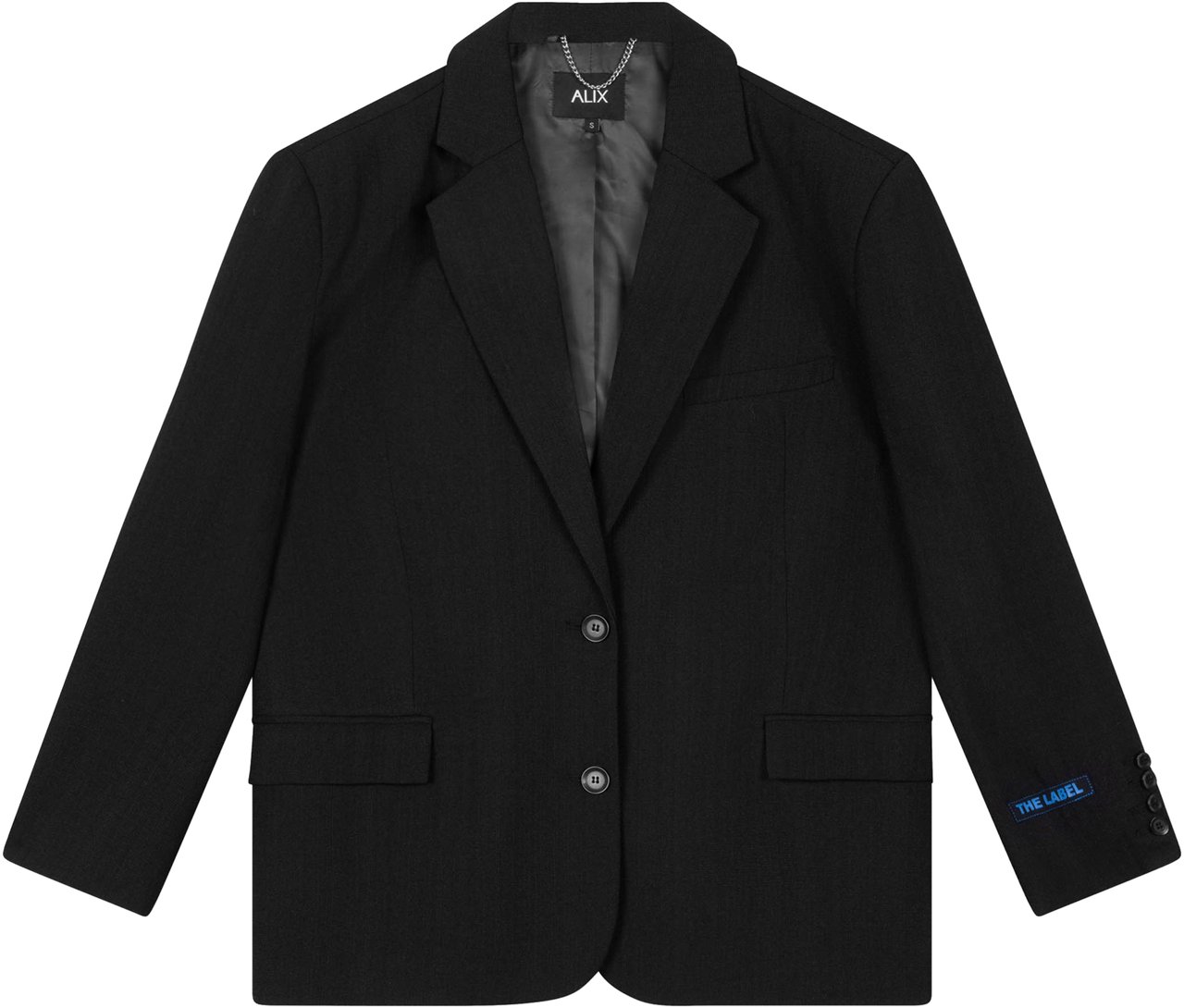 Alix The Label Woven Structure Blazer Zwart