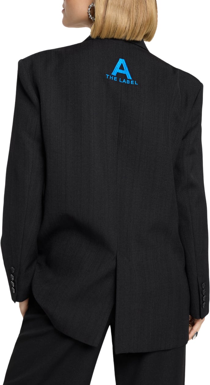 Alix The Label Woven Structure Blazer Zwart