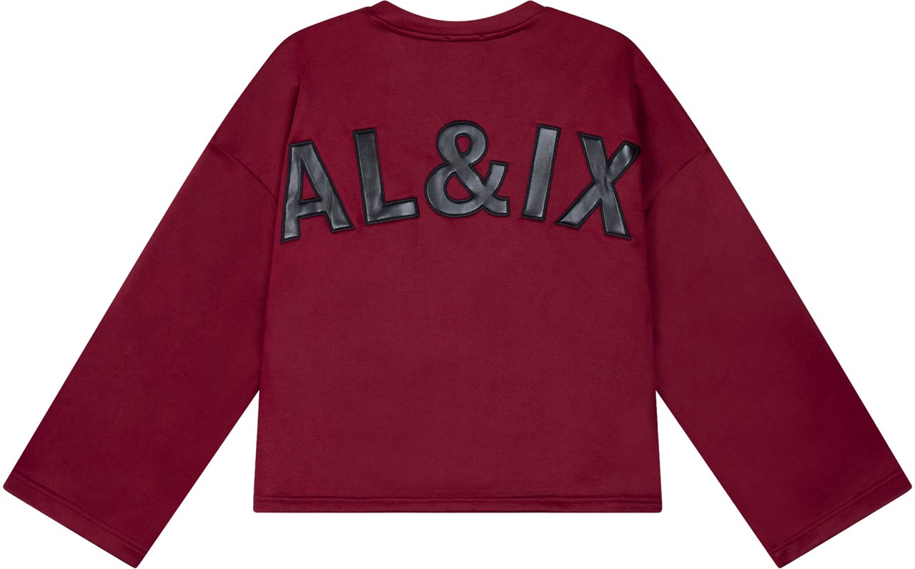 ALIX Baseball Sweater Rood
