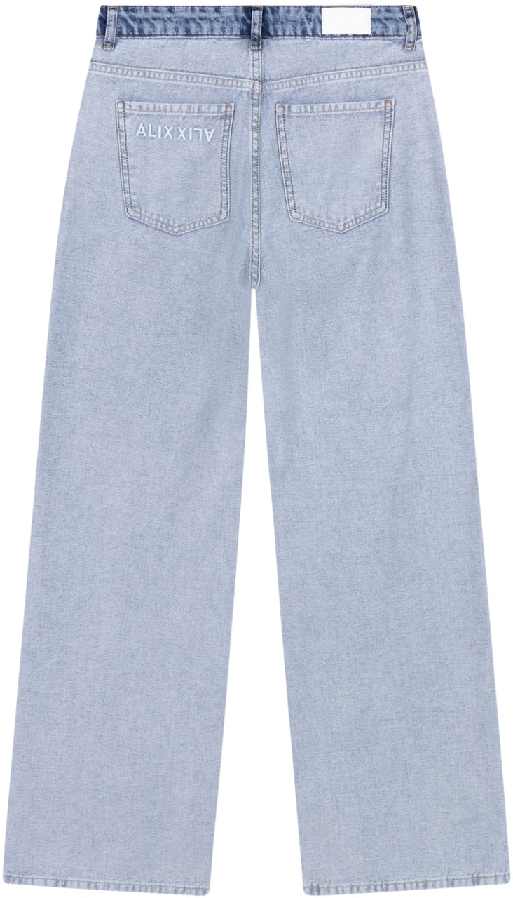 Alix The Label Mix Denim Pants Blauw