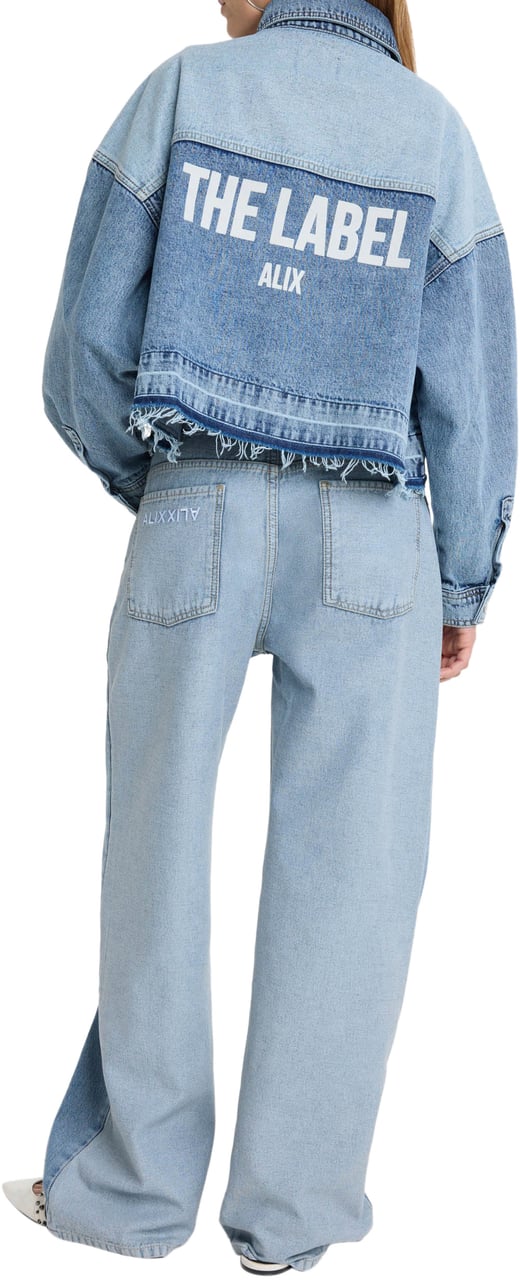 Alix The Label Mix Denim Pants Blauw