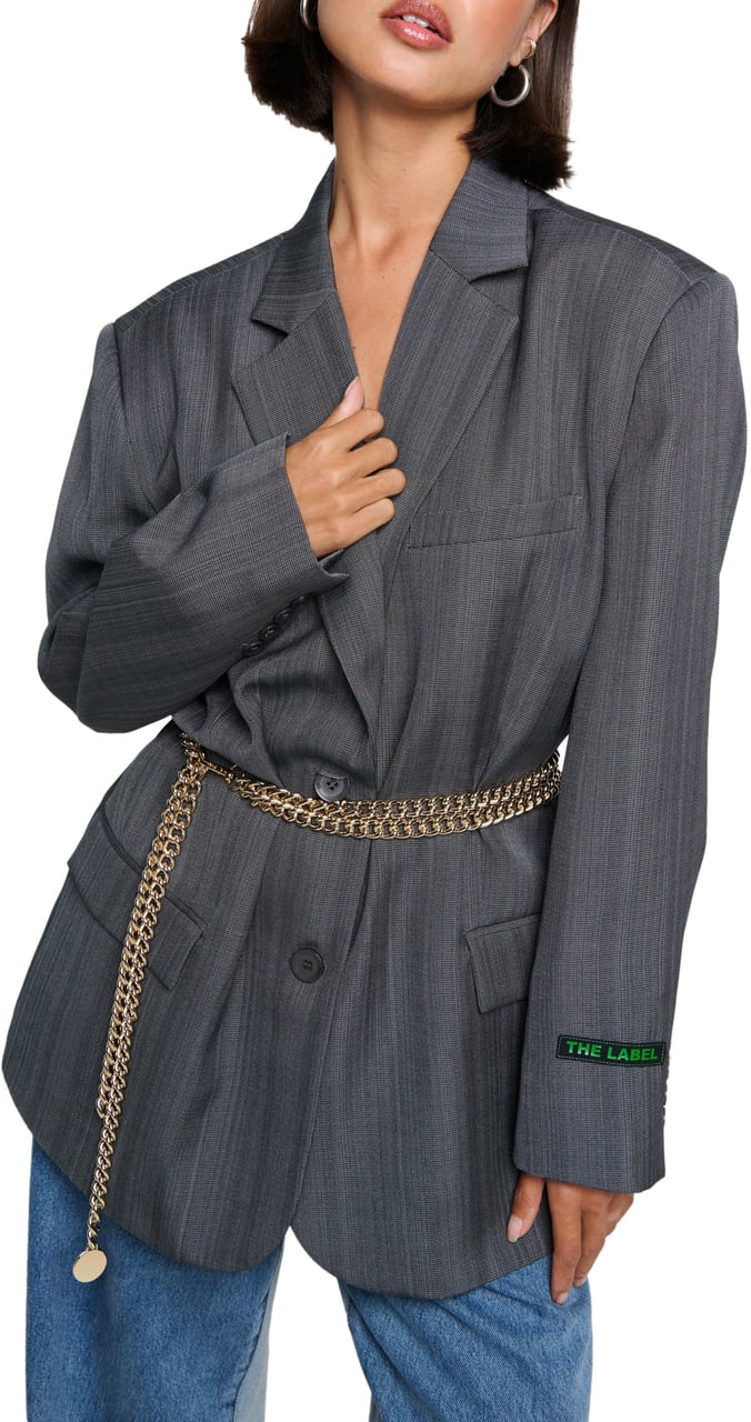 Alix The Label Structured Blazer Grijs