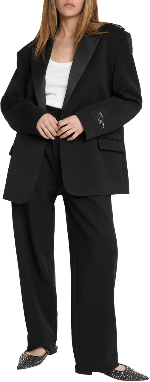 Alix The Label Oversized Mix Blazer Zwart