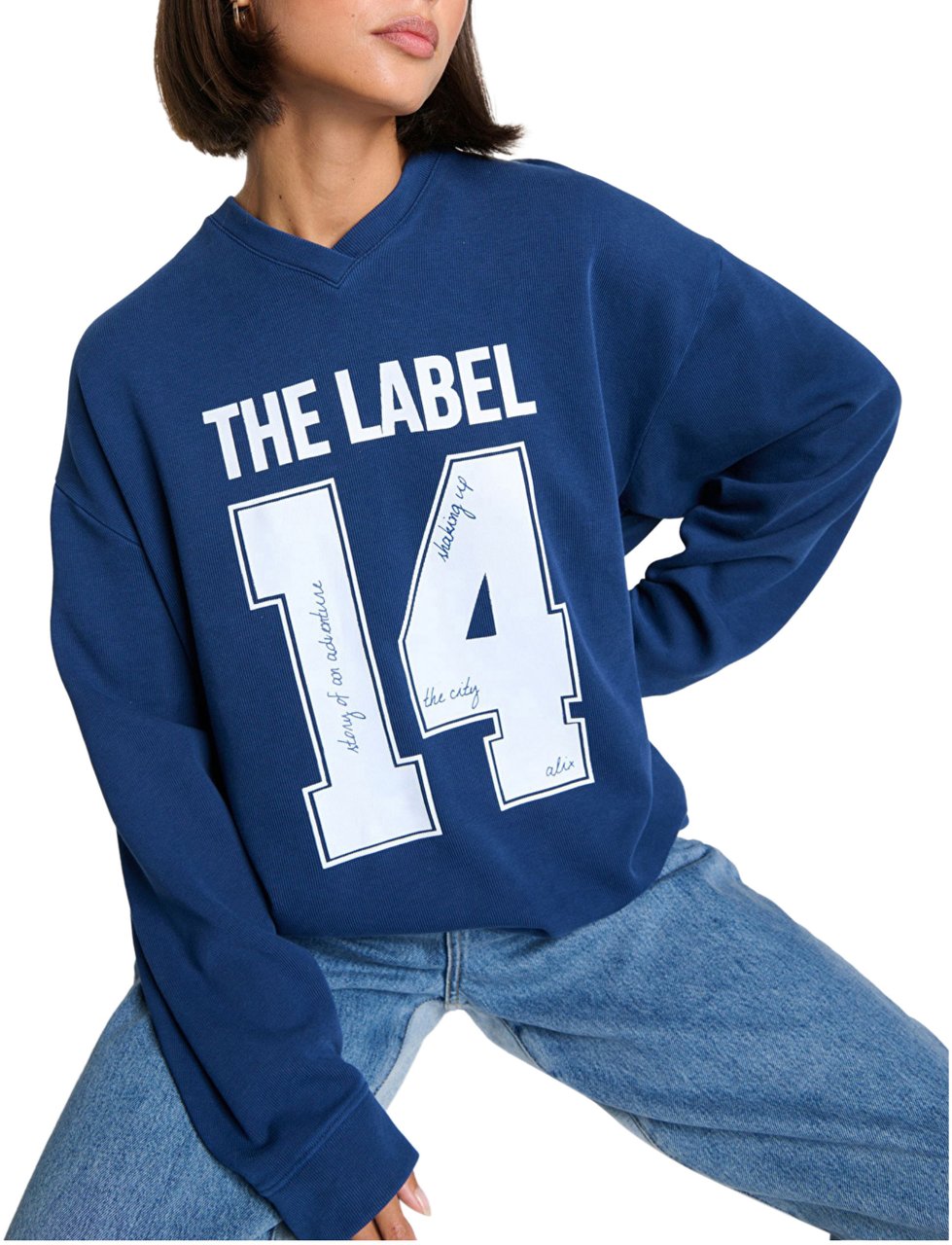 Alix The Label Sweaters Donkerblauw 2512810515 Blauw