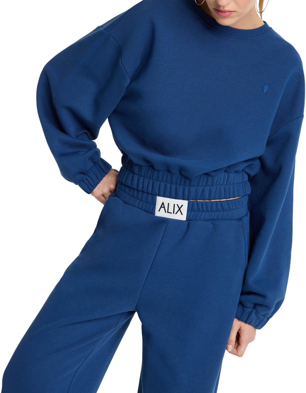 Alix The Label Cropped A Sweater Blauw