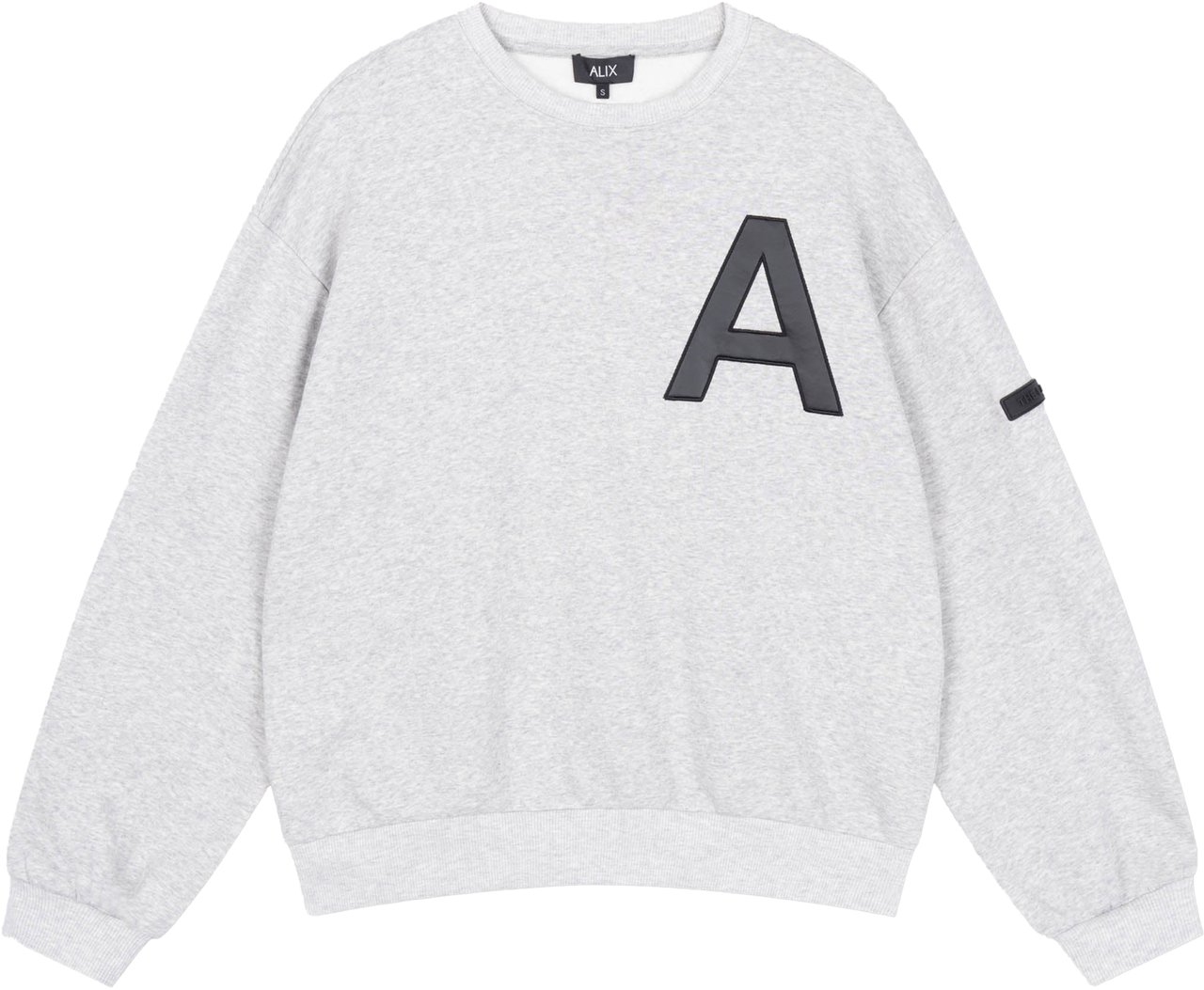 Alix The Label Leather A Sweater Grijs