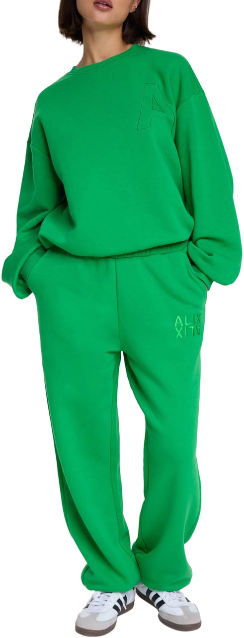 Alix The Label Embroidered A Sweater Groen