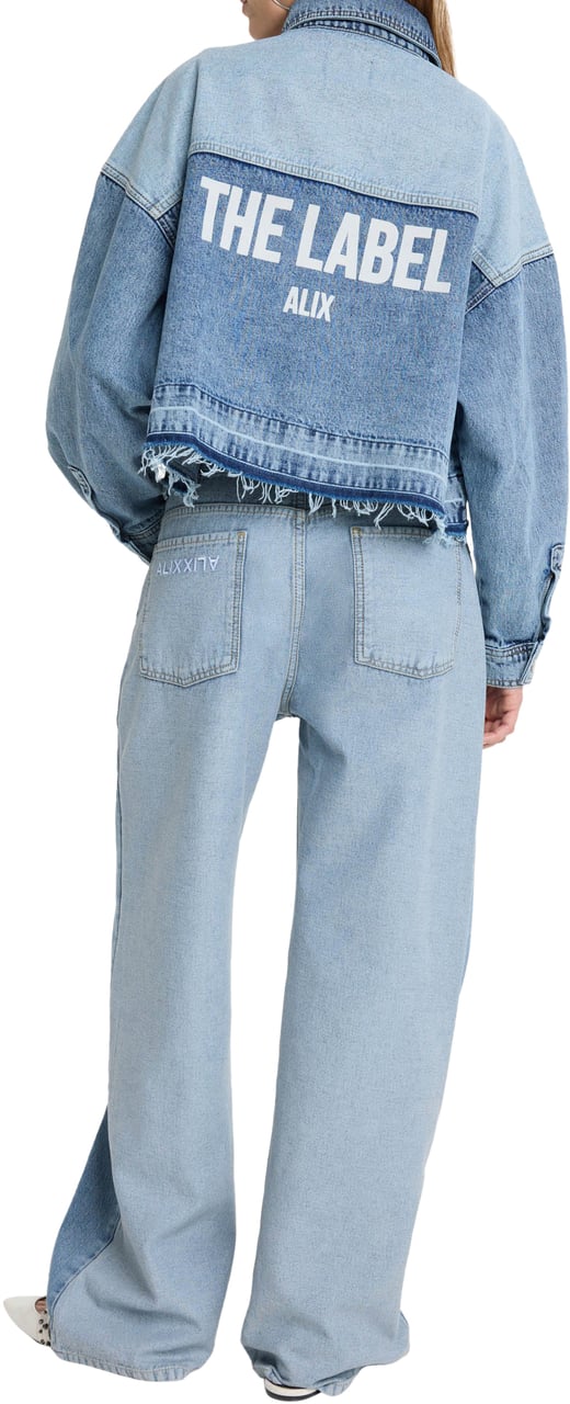 Alix The Label Mix Denim Blouse Blauw