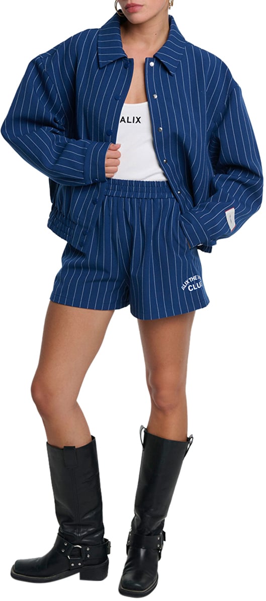 Alix The Label Alix The Label Ladies Woven Clean Striped Shorts Shorts Donkerblauw 2602159550 Blauw