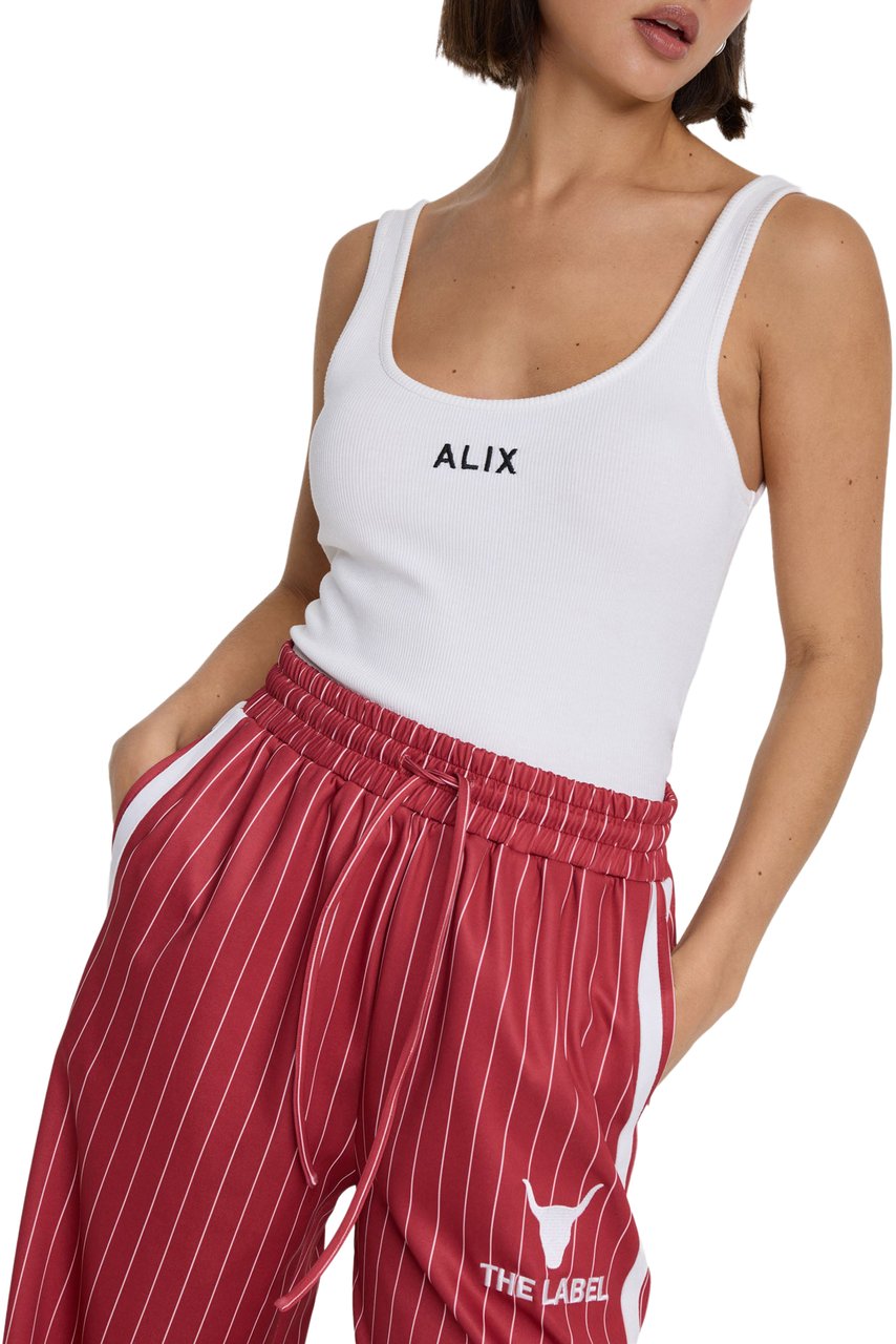 Alix The Label Pinstripe Trainingsbroek Rood