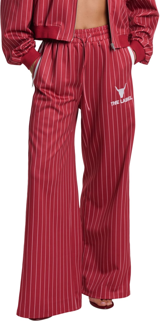 Alix The Label Pinstripe Trainingsbroek Rood