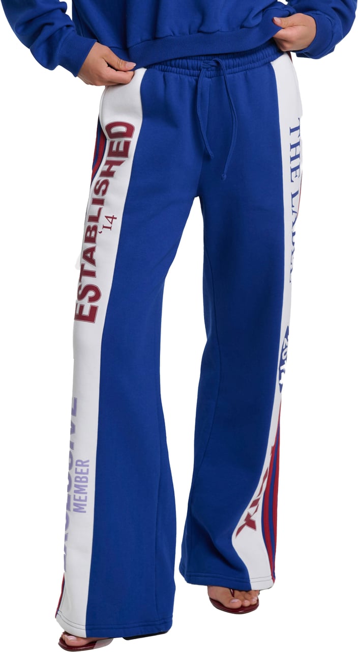 Alix The Label Logo Tape Broek Blauw