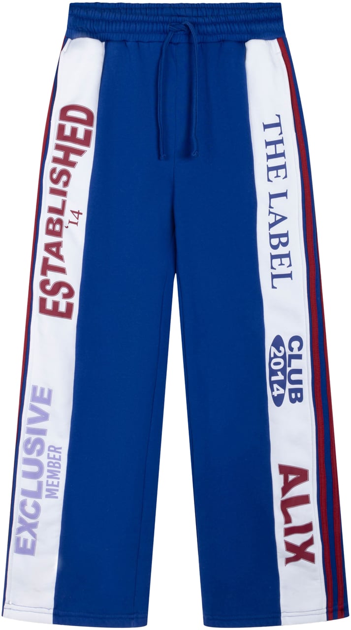 Alix The Label Logo Tape Broek Blauw