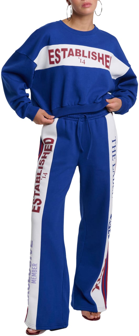 Alix The Label Logo Tape Broek Blauw