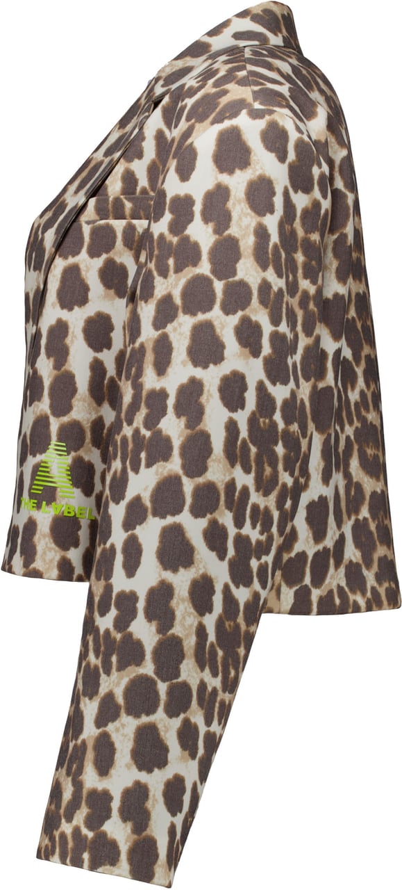 Alix The Label Alix The Label Ladies Woves Animal Cropped Blazer Blazers Bruin 2602402565 Bruin