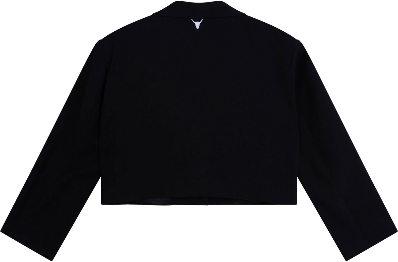 Alix The Label Flowy Cropped Blazer Zwart