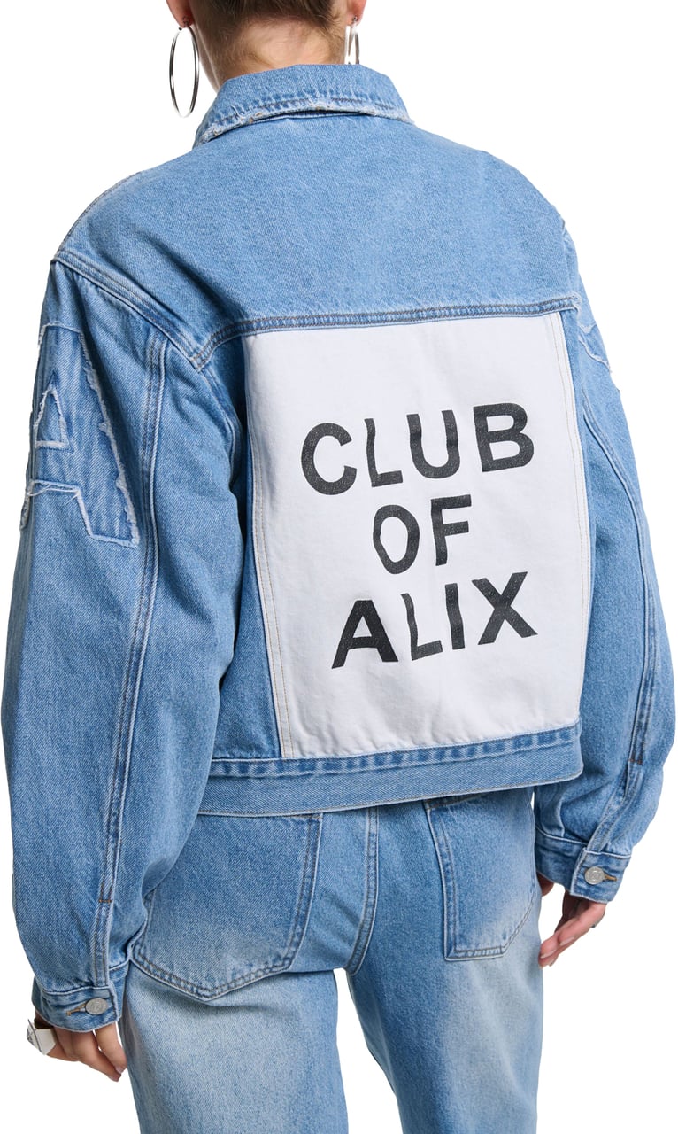 Alix The Label Soft Patch Spijkerjas Blauw