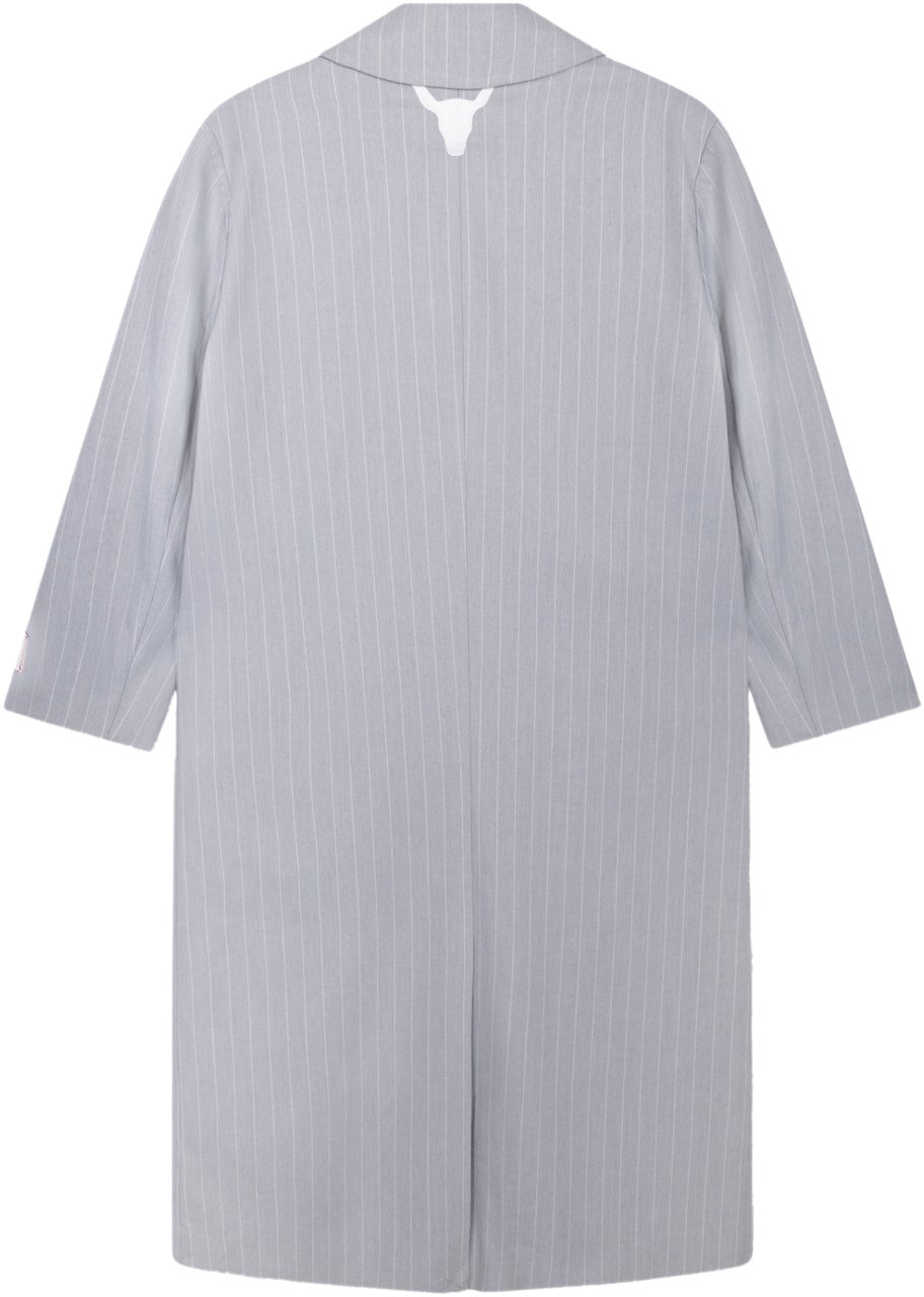 Alix The Label Pinstripe Coat Grijs
