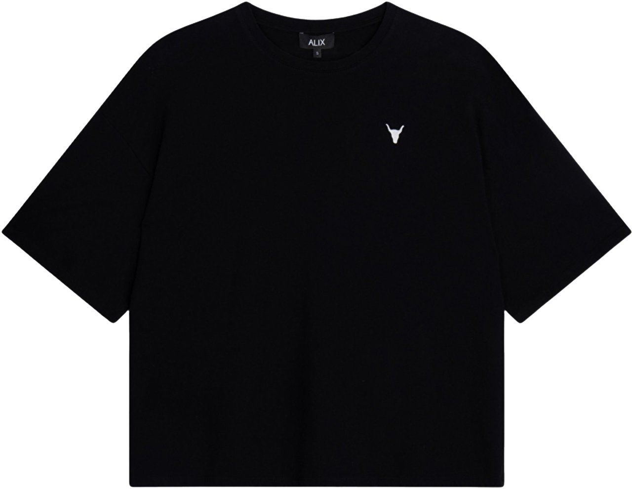 Alix The Label Alix The Label Ladies Knitted Faded Lx T-shirt T-shirts Zwart 2602819652 Zwart