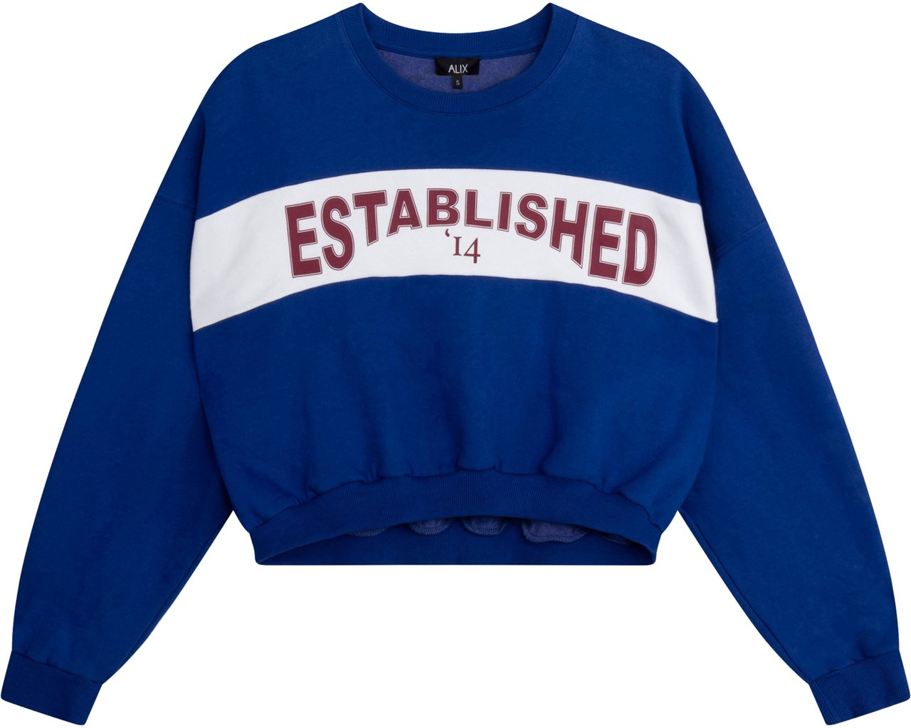 Alix The Label Logo Tape Sweater Blauw