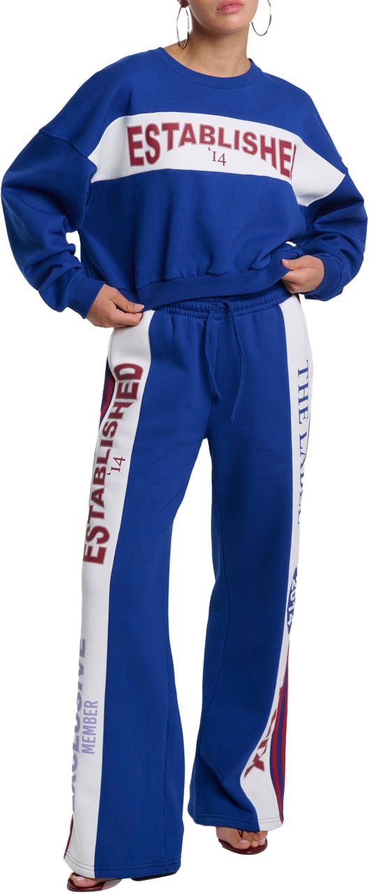 Alix The Label Logo Tape Sweater Blauw