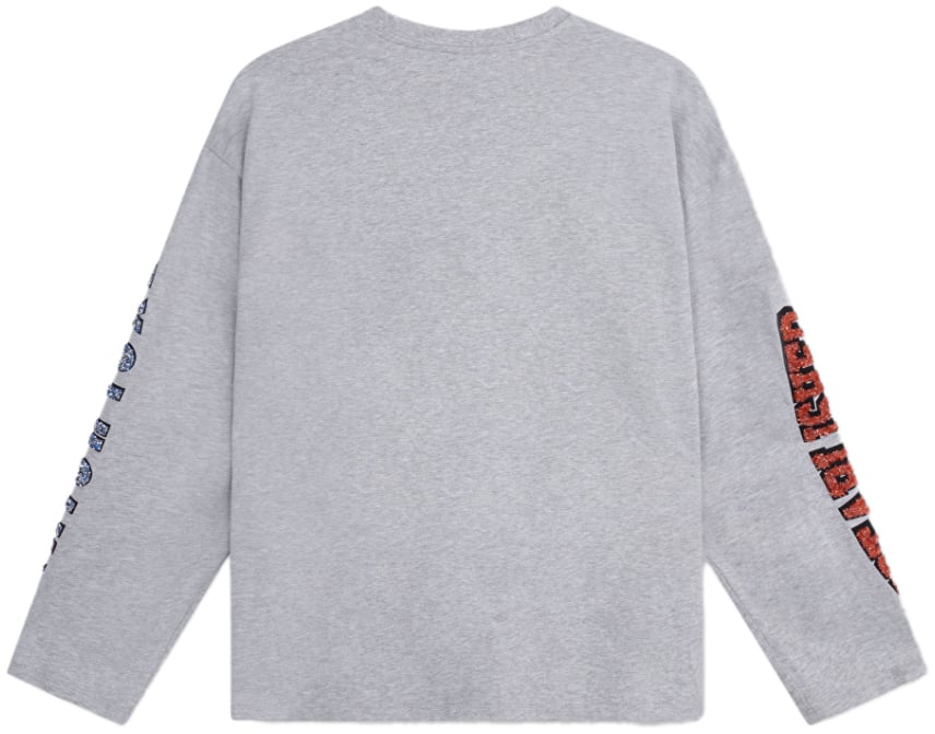 Alix The Label Fancy Print T-Shirt Grijs