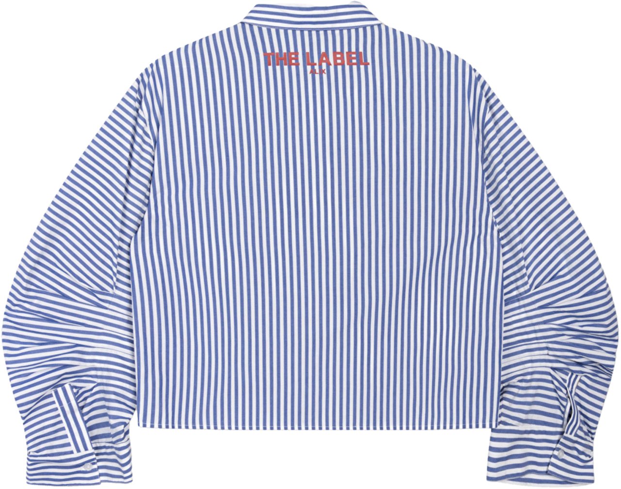 Alix The Label Alix The Label Ladies Woven Fancy Striped Blouse Blouses Blauw 2602909630 Blauw