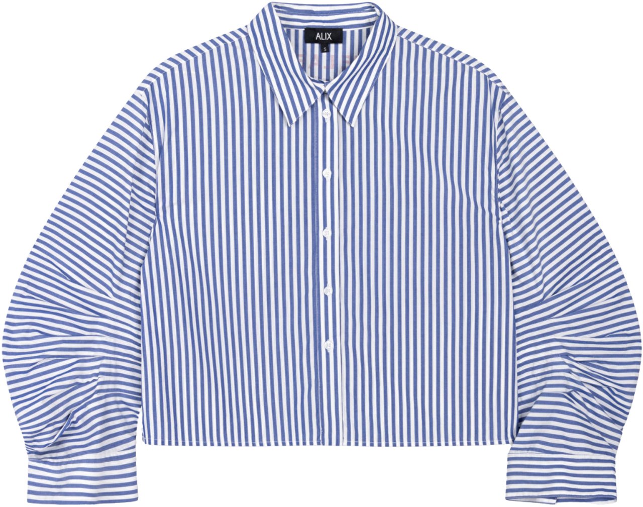 Alix The Label Alix The Label Ladies Woven Fancy Striped Blouse Blouses Blauw 2602909630 Blauw