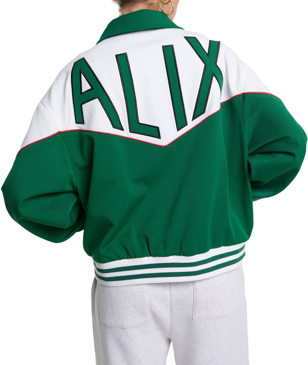 Alix The Label Colourblocking Bomber Groen