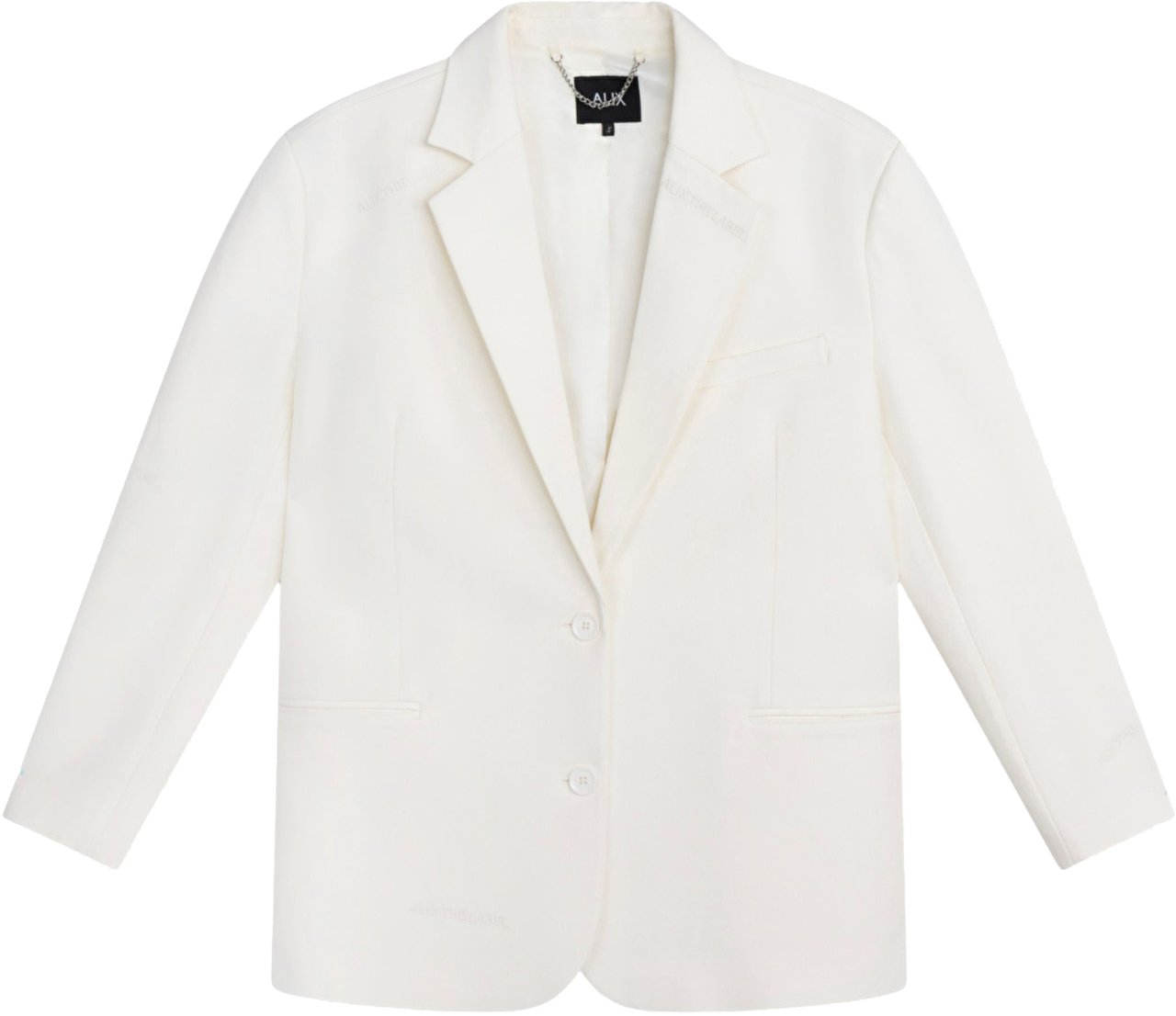 Alix The Label Ladies Woven Flowy Oversized Blazer Blazers Creme 2603424564 Beige