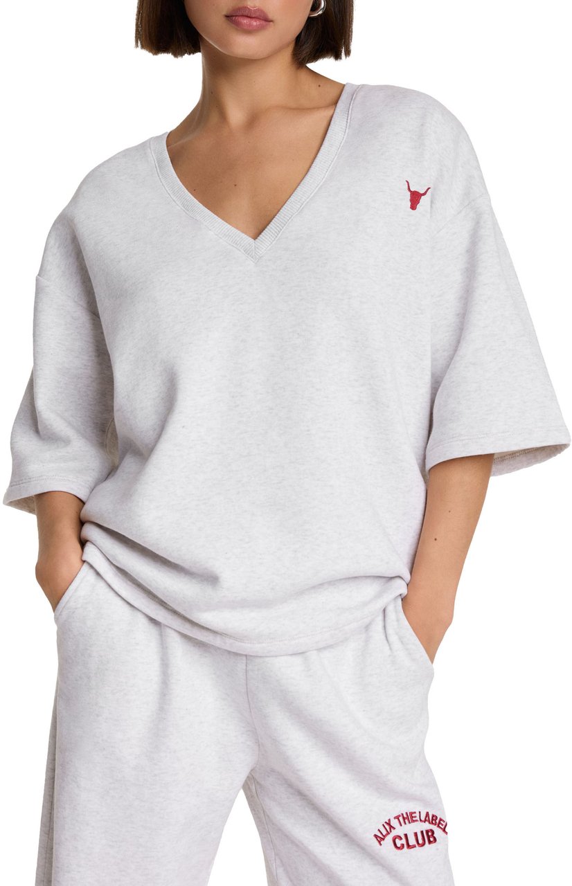 Alix The Label V-Hals Sweater Wit