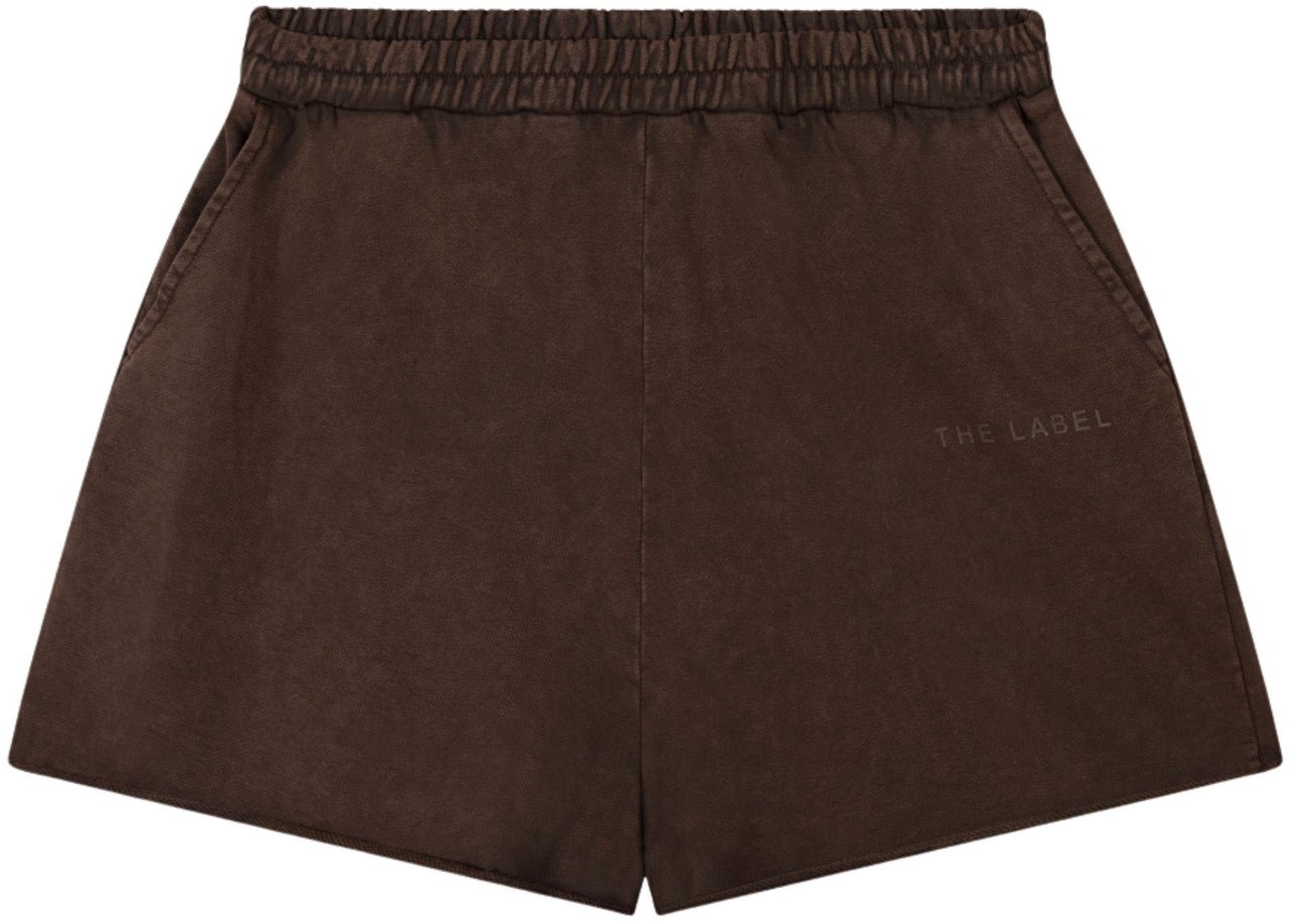 Alix The Label Ladies Knitted Sporty Summer Shorts Shorts Bruin 260410703 Wit