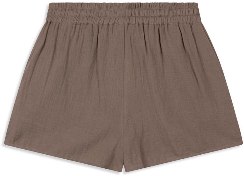 Alix The Label Crinkle Shorts Taupe
